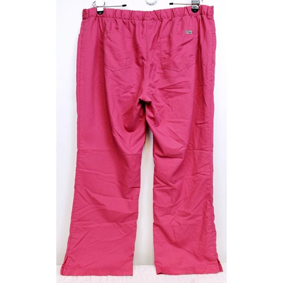 Grays Anatomy Professional Wear By Barco Pink Pants Scrubs Woman XL Drawstring - Picture 2 of 7